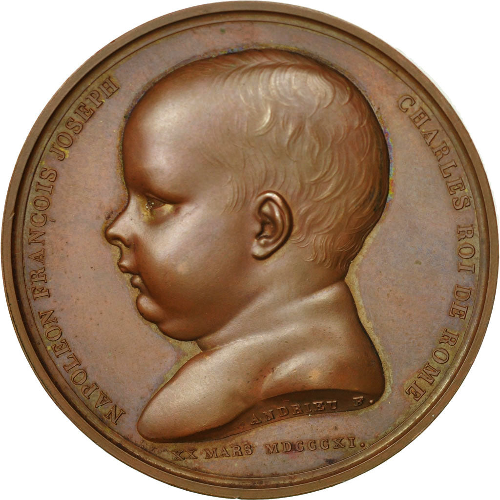 Francia, Medal, Napoleon Ier , François Joseph , Charles Roi de Rome, 1811