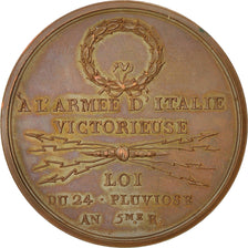 France, Medal, Napoleon Ier , Reddition de Mantoue, 1797, Lavy, SUP+, Bronze