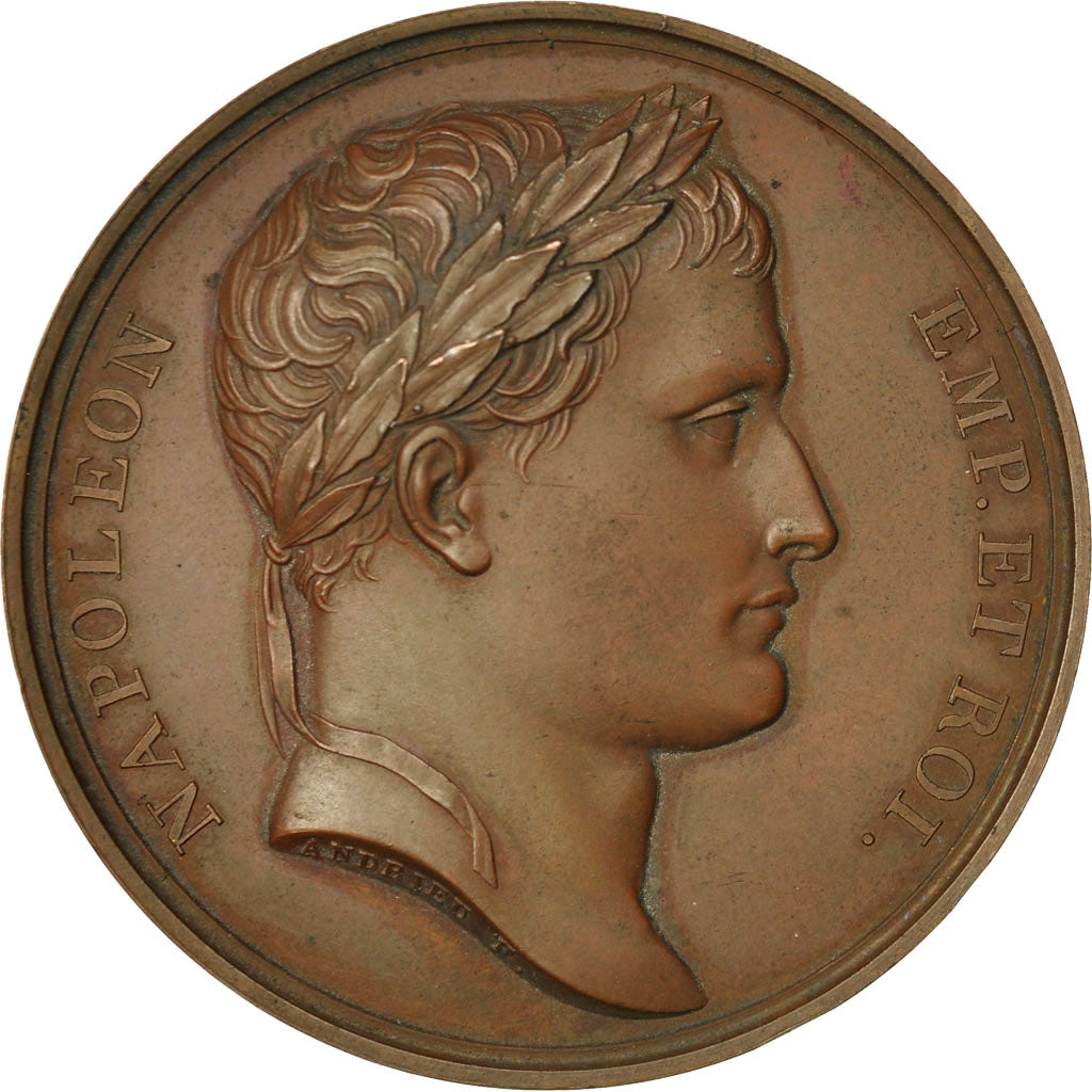 France, Medal, Napoleon Ier , Les Autrichiens vaincus, 1805, Andrieu, MS(60-62)