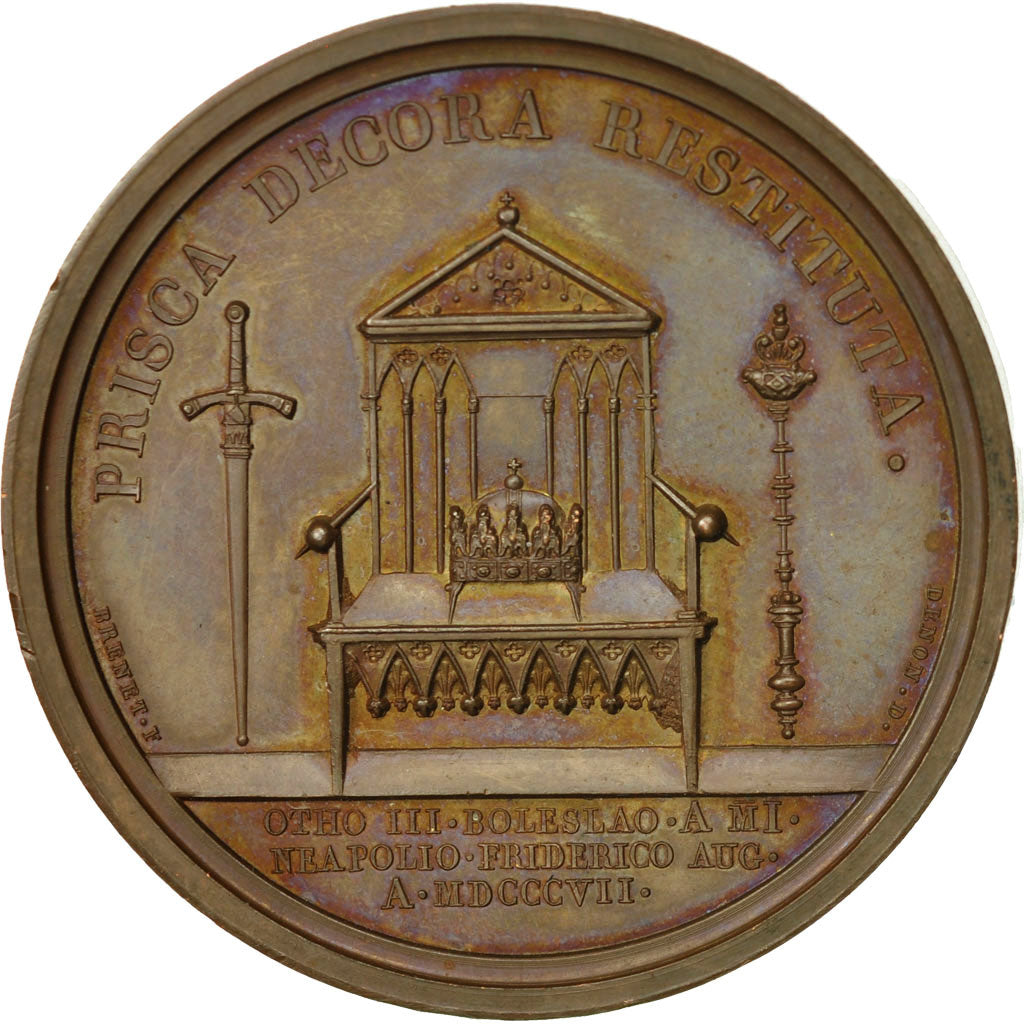 France, Medal, Napoleon Ier , Prisca Decora Restituta, 1807, Andrieu, MS(60-62)