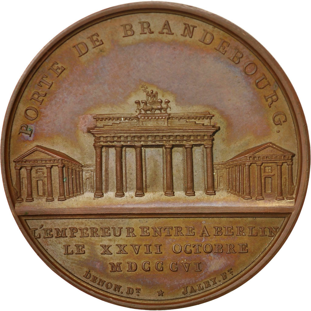 France, Medal, Napoleon Ier , Porte de Brandebourg , L'Empereur entre à Berlin