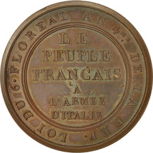 France, Medal, Bataille de Millesimo , Combat de Dego, 1796, MS(64), Bronze