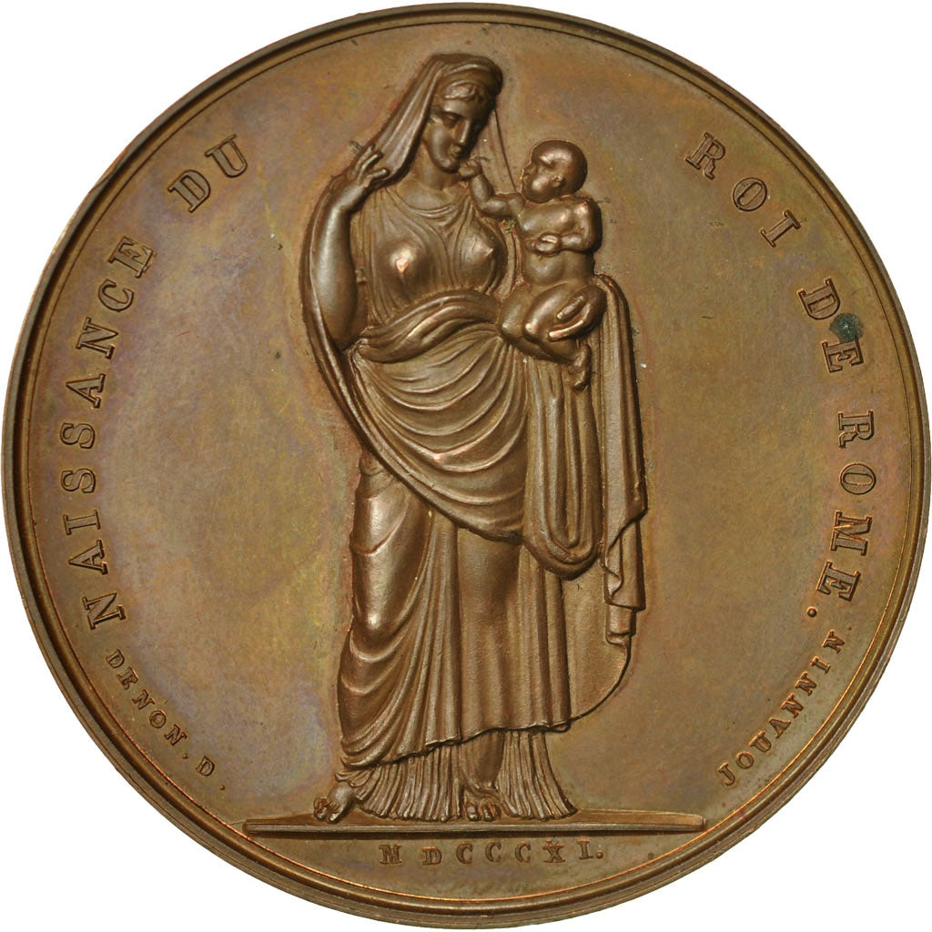 France, Medal, Napoleon Ier , Naissance du Roi de Rome, 1811, Andrieu