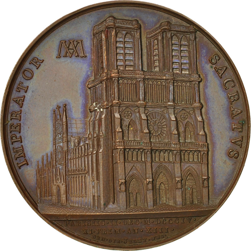 Frankreich, Medal, Pius VII , Imperator Sacratus, 1805, Droz, VZ+, Bronze