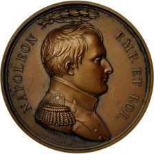 Frankreich, Medal, Napoleon Ier , Bataille de Lutzen, 1813, Denon, UNZ, Bronze