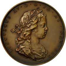 Francia, Medal, Ludovicus XV , Amat Aurea Condere Saecla, 1716, Baer, SPL-