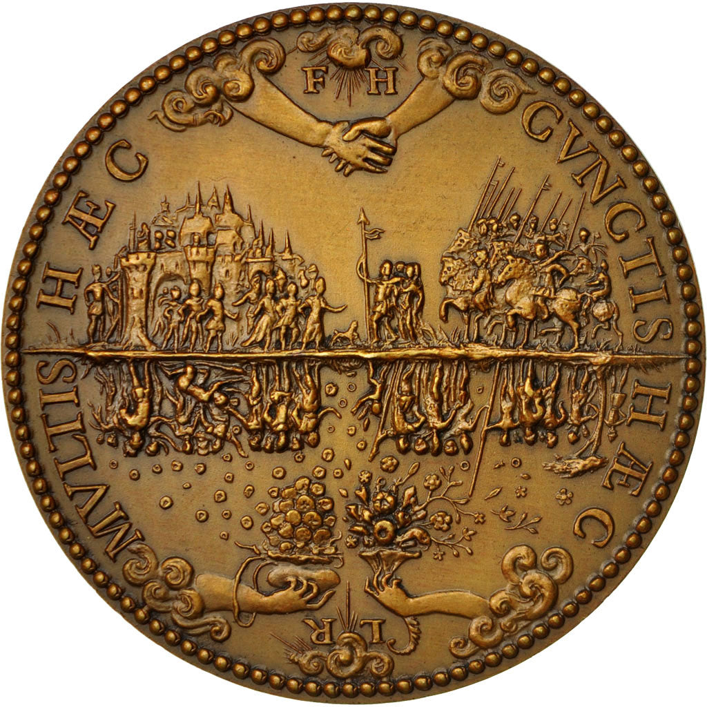 France, Medal, Henricus III , Multis Haec Cunctis Haec, MS(64), Bronze