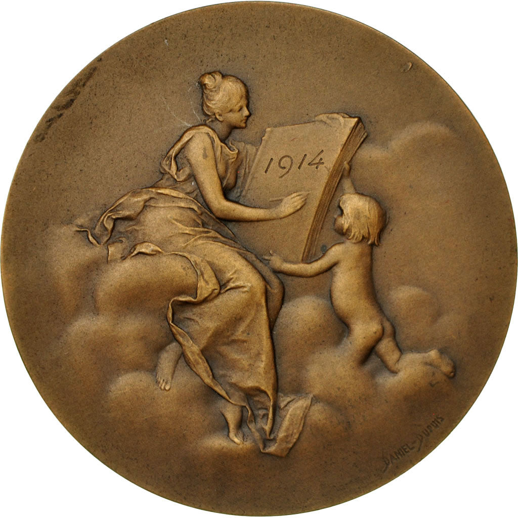France, Medal, Prix d'Allemand , M.Thiemann, 1914, Dupuis.D / Dubois.H