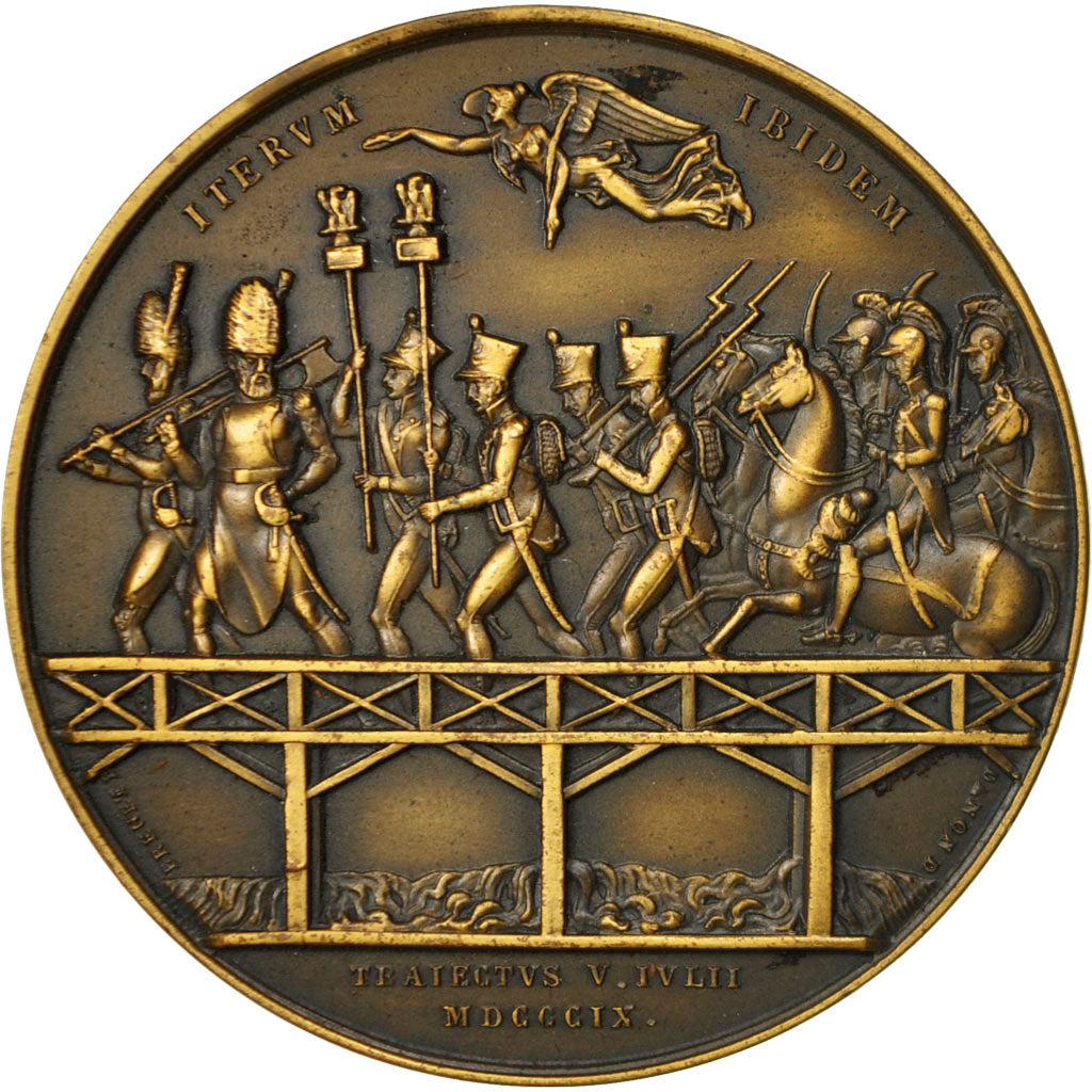 France, Medal, Napoleon Ier , Iterum Ibiden, 1809, Denon, MS(63), Bronze