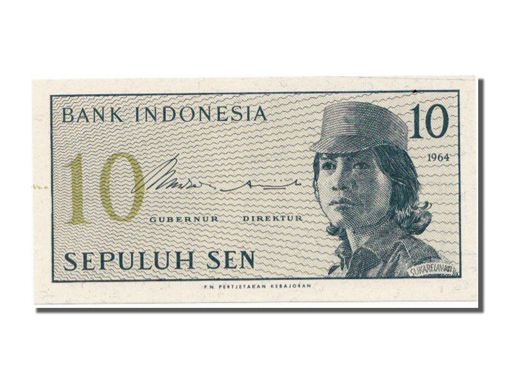 Banknote, Indonesia, 10 Sen, 1964, UNC(65-70)