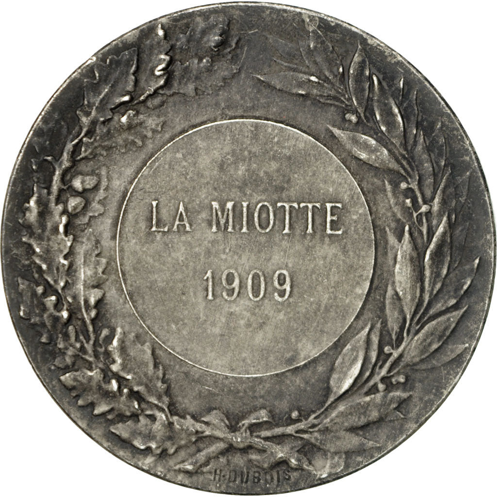 France, Medal, Concours de Tir , La Miotte, 1909, Dubois.H, EF(40-45), Bronze