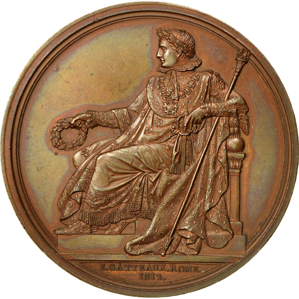 France, Medal, Napoleon Ier , Ecole Française des Beaux Arts rétablie en 1803