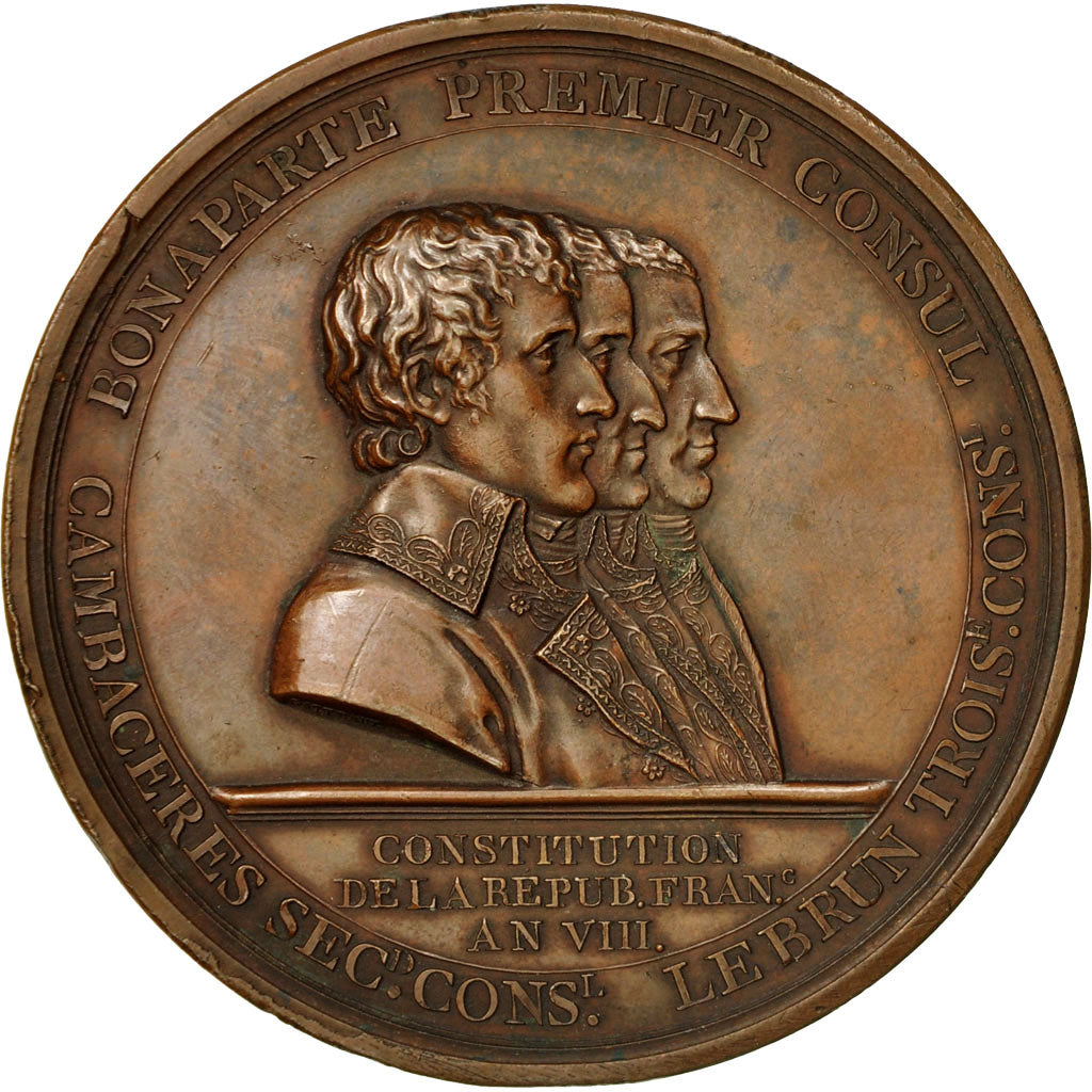 Francia, Medal, Colonne Départementale de la Seine , An VIII, 1800, Gatteaux
