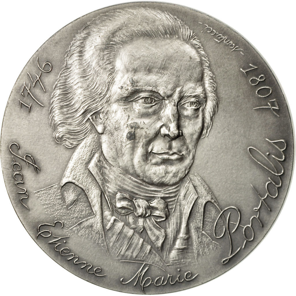 Frankreich, Medal, Jean Etienne Marie Portalis , Notariat Français, 1978