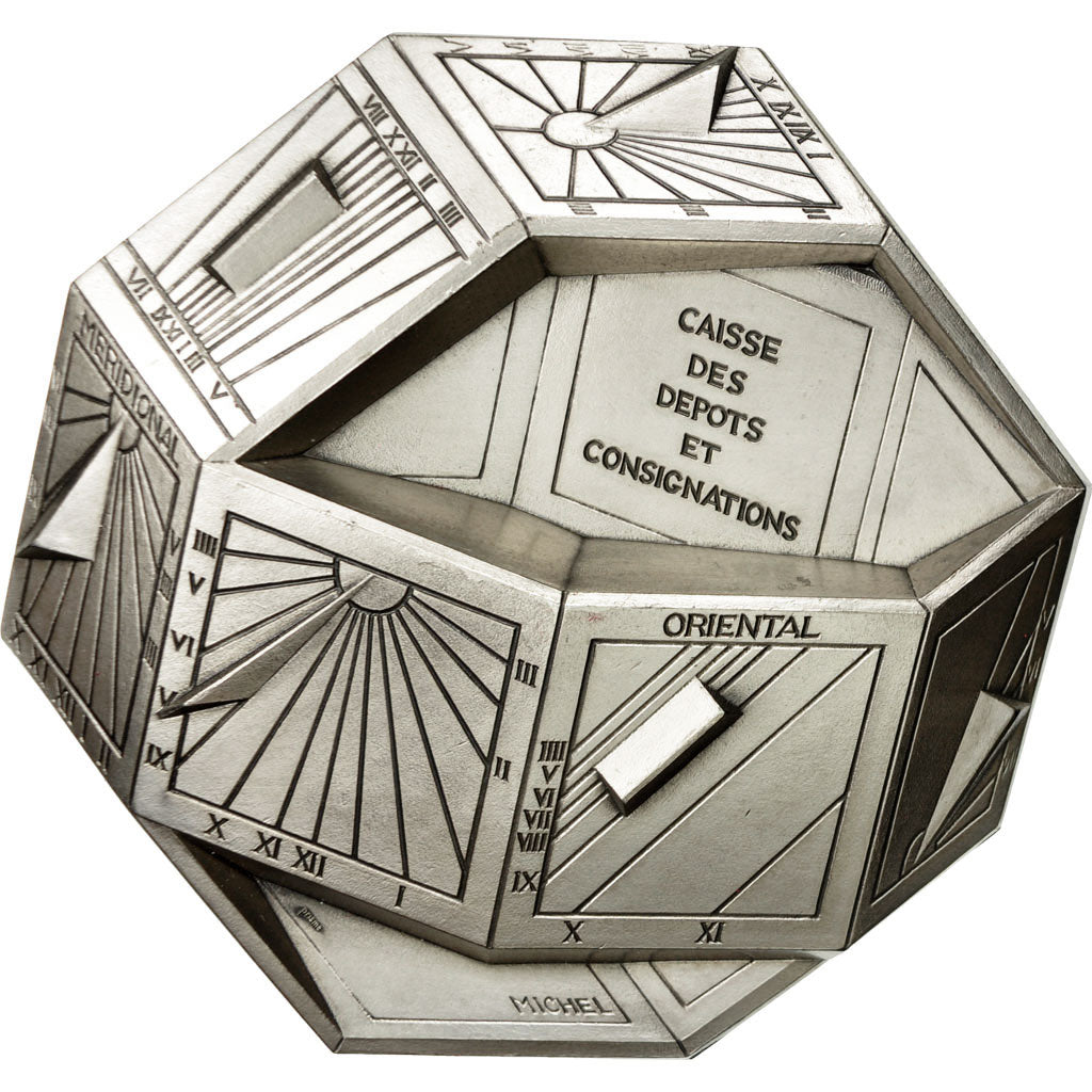 France, Medal, Prisme , Caisse des Dépot et Consignations, 1981, Michel, TTB+