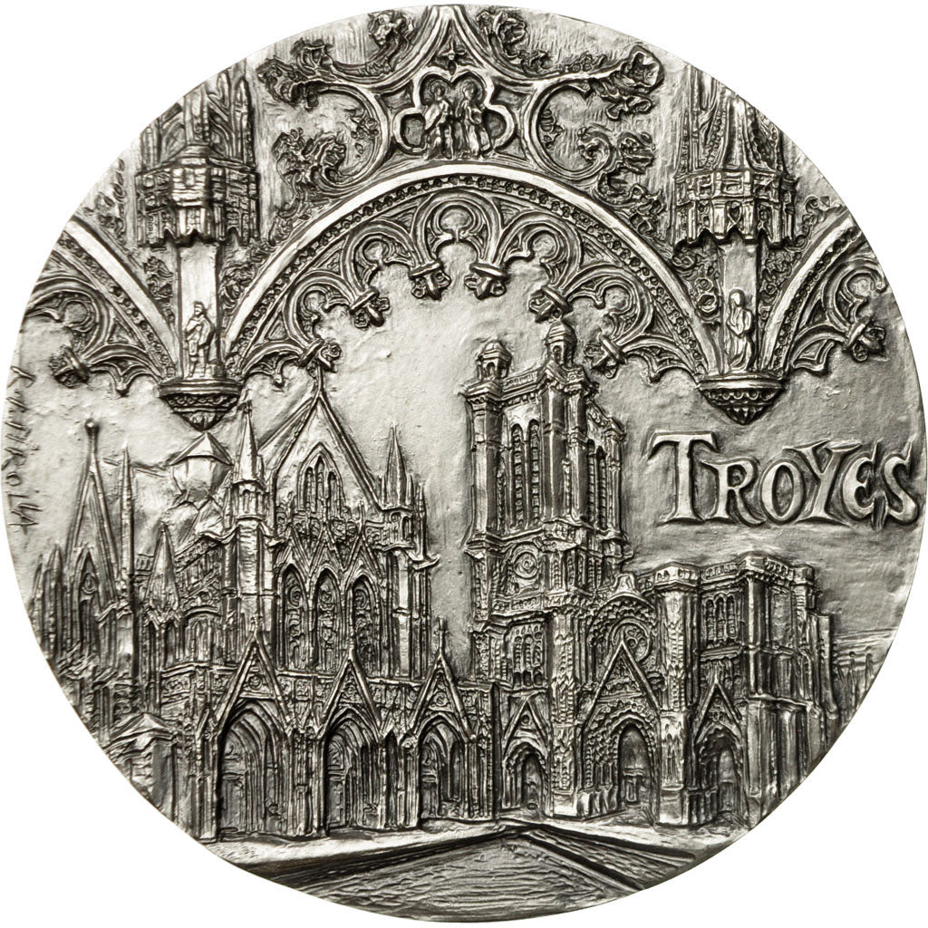France, Medal, Troyes, 1979, Irolla, MS(63), Silver