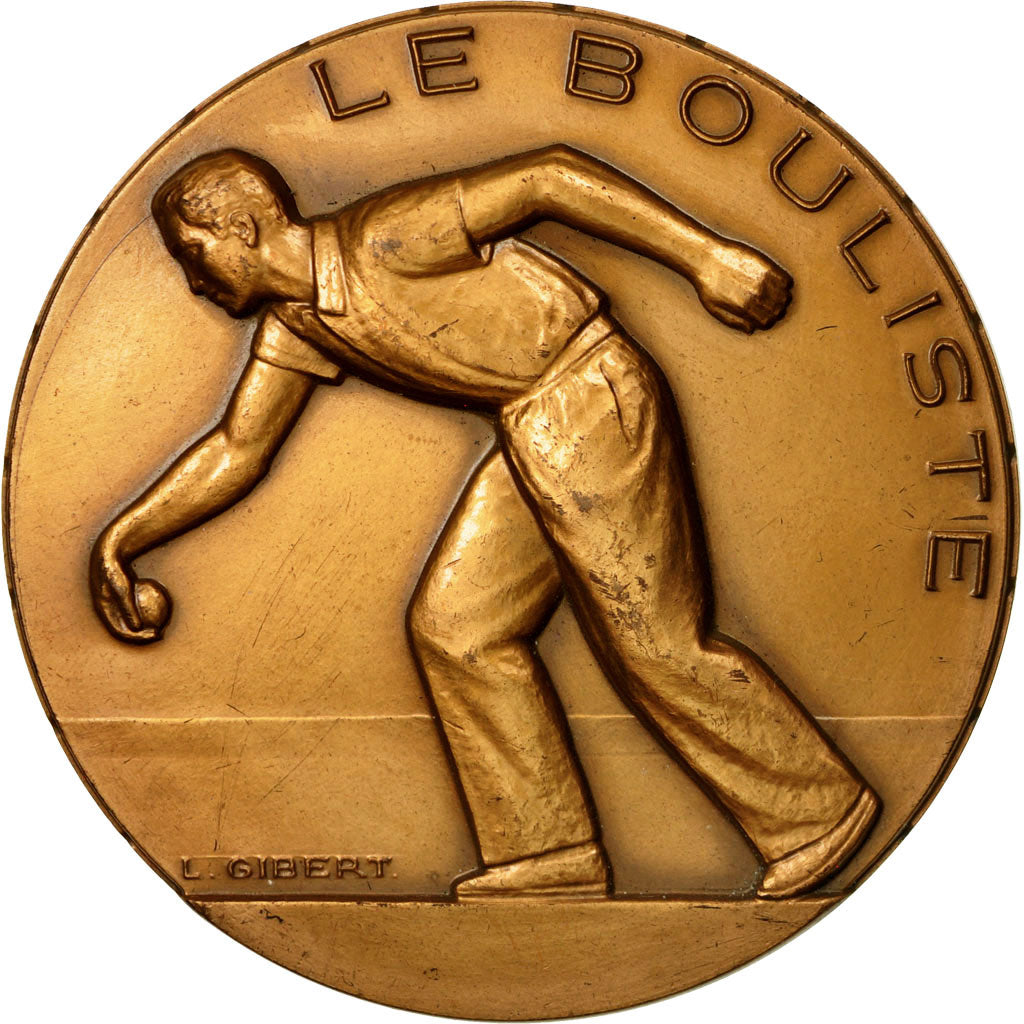 France, Medal, Le Bouliste , La Vallée du Rhone, 1991, Gibert, MS(60-62)