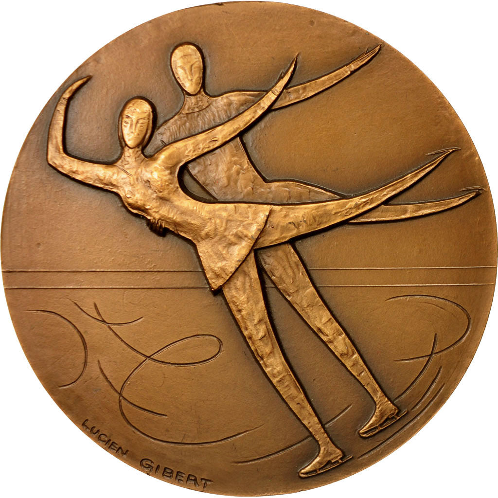 Francia, Medal, Patinage Artistique, 1983, Gibert, EBC+, Bronce