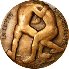 France, Medal, Lutte Gréco-romaine, 1980, Comandini, AU(55-58), Bronze