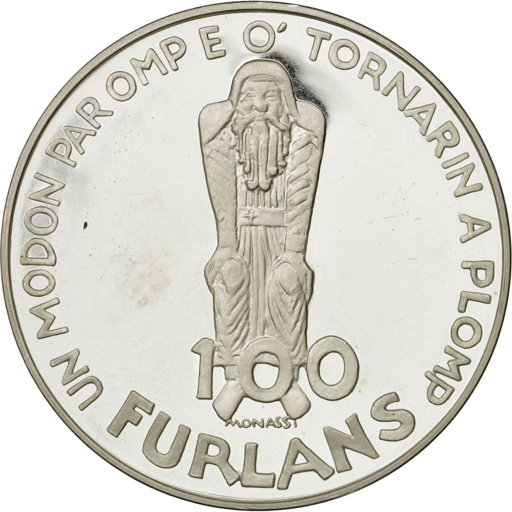France, Medal, Monnaie Médaille , 100 Furlans, 1977, Monassi, AU(55-58), Silver