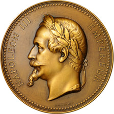 France, Medal, Napoleon III , Eglise Saint Augustin, 1868, Dubois.A, MS(64)
