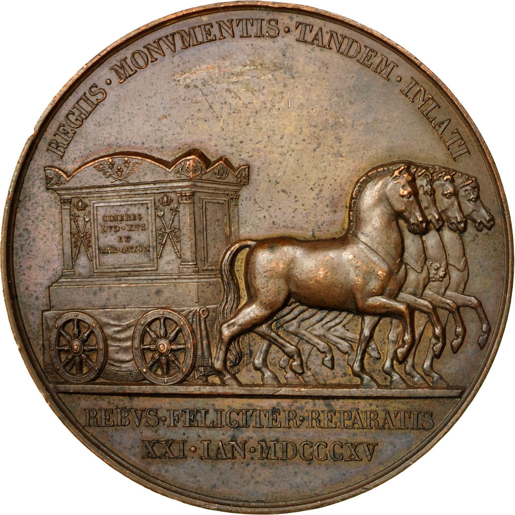 Frankreich, Medaille, Translation des cendres Louis XVI et Marie-Antoinette