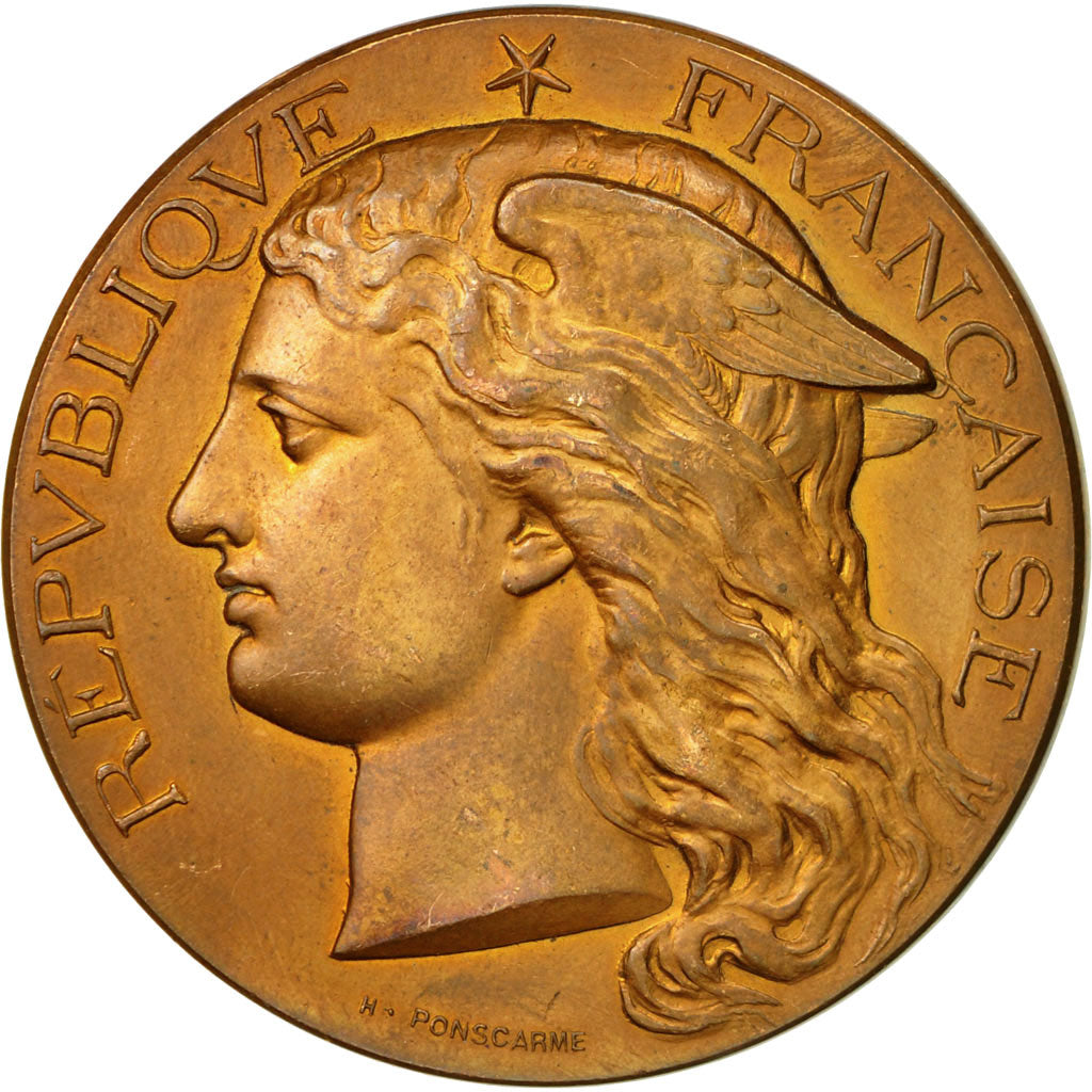 Francia, Medal, Ministère de l'Agriculture, 1886, Ponscarme, MBC, Bronce