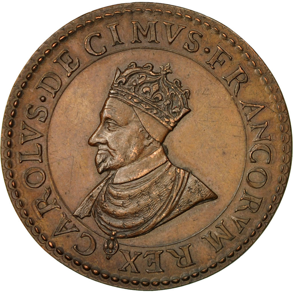 Francia, Medal, Charles IX  , Roi de France, EBC, Bronce