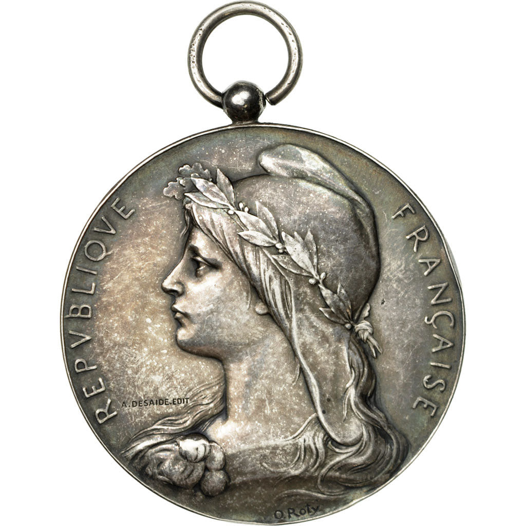 France, Medal, Prix du Conseil Général du Nord, Roty, AU(55-58), Silver
