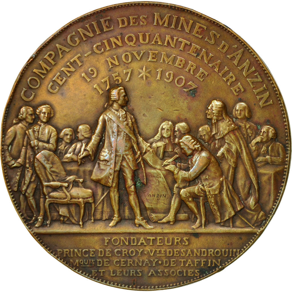 Francia, Medal, Compagnie des Mines d'Anzin, Theunissen, MBC+, Bronce