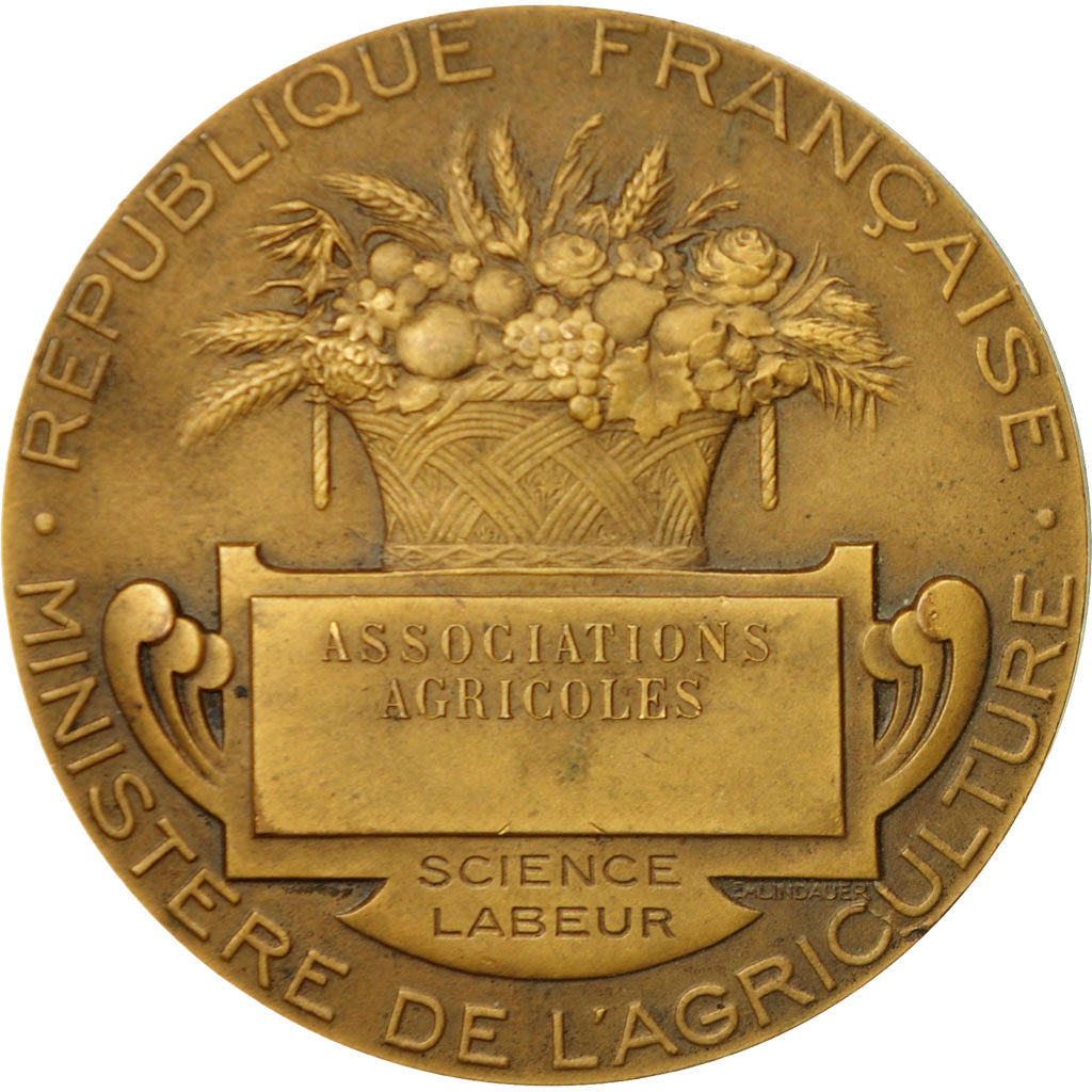 Francia, Medal, Ministère de l'Agriculture, Lagrange, EBC+, Bronce