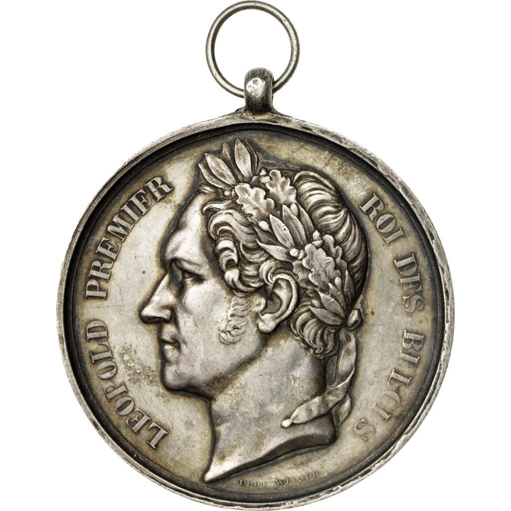 Belgique, Medal, Leopold Premier , Roi des Belges, Wilner, TTB+, Argent