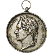 Belgique, Medal, Leopold Premier , Roi des Belges, Wilner, TTB+, Argent