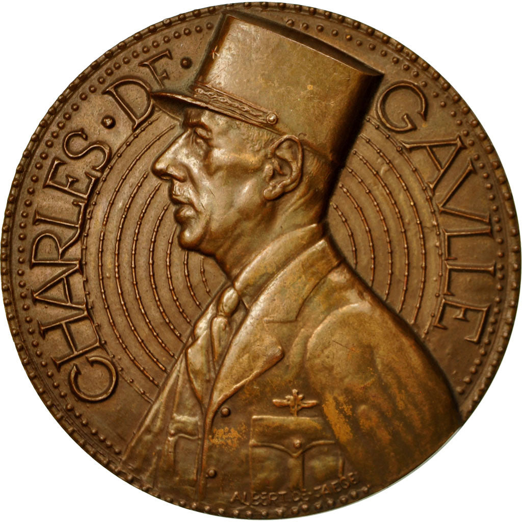 France, Medal, Charles De Gaulle, 1973, Jaeger, MS(63), Bronze