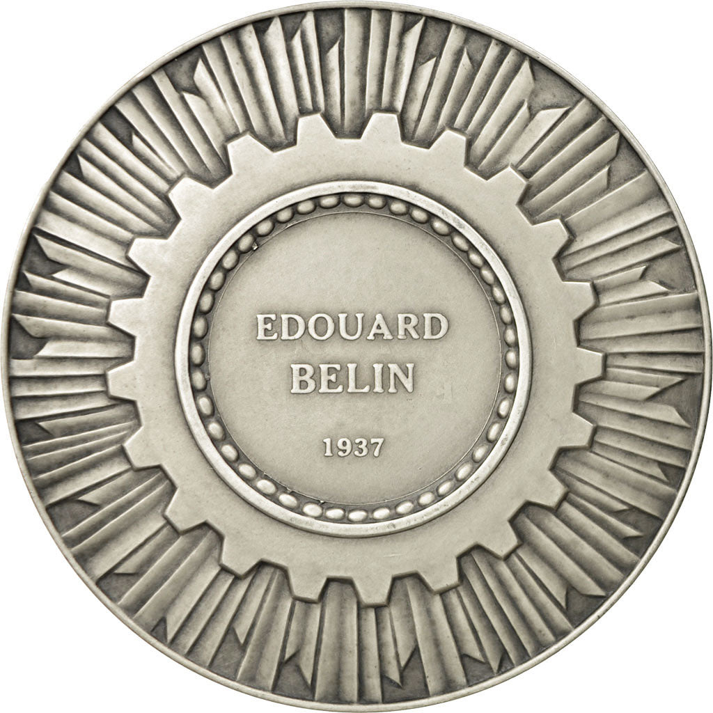 France, Medal, Chambre de commerce de Paris, 1937, Poisson, MS(63), Silver