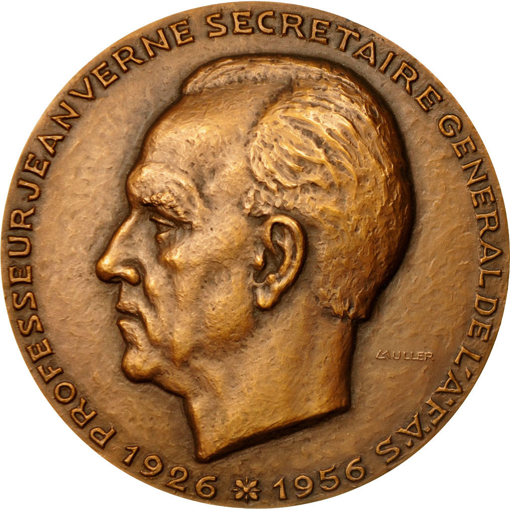 Frankreich, Medal, Professeur Jean Verne, 1956, Muller, UNZ, Bronze