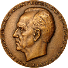 Frankreich, Medal, Professeur Jean Verne, 1956, Muller, UNZ, Bronze