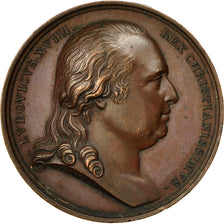 France, Medal, Louis XVIII , Spes Altera Regni, 1816, Andrieu, AU(50-53), Bronze