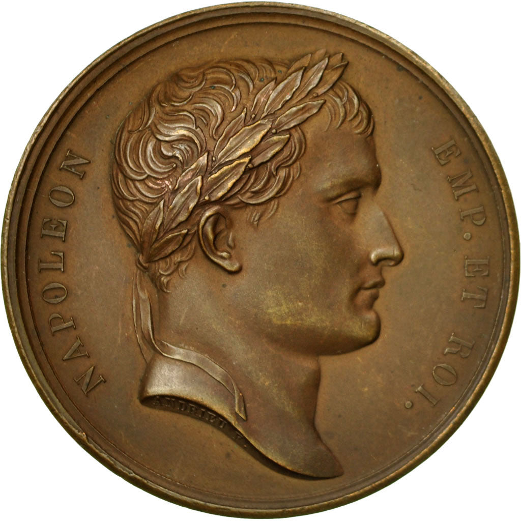 France, Medal, Napoleon Ier , Colonne de la Grande Armée, 1805, Andrieu