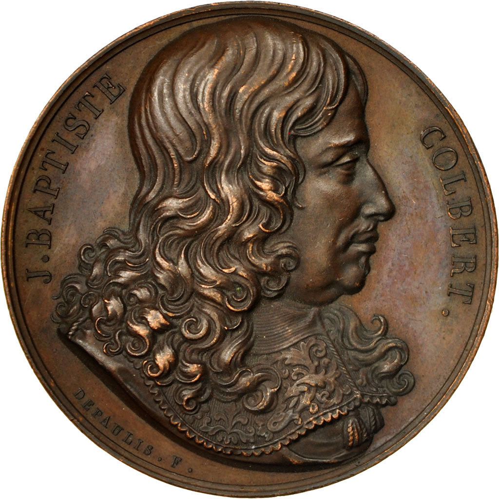 Francia, Medal, J.Baptiste Colbert, 1826, Depaulis, EBC, Bronce