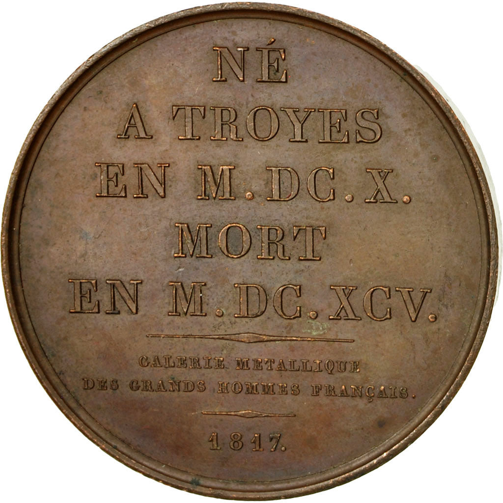 Francia, Medal, Pierre Mignard, 1817, Domard, EBC, Bronce