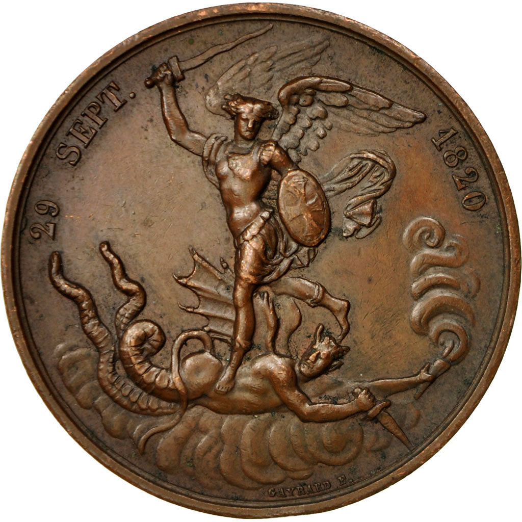 France, Medal, Naissance d'Henri V, 1820, Gayrard, SUP, Bronze