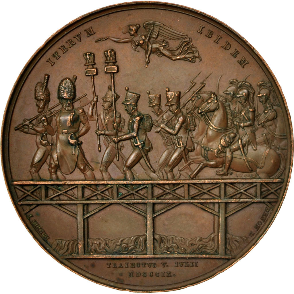 France, Medal, Napoleon Ier , Iterum Ibiden, 1809, Denon, TTB+, Bronze