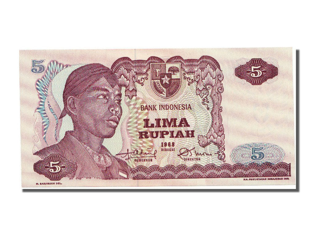 Indonesia, 5 Rupiah, 1968, KM #104a, UNC(65-70), EAW060948