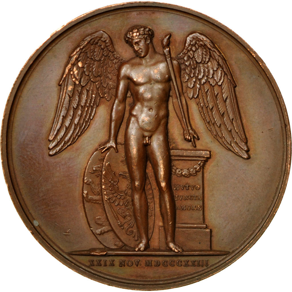Frankrijk, Medal, Frédéric Guillaume III et Elisabeth, 1823, Brandt, PR+
