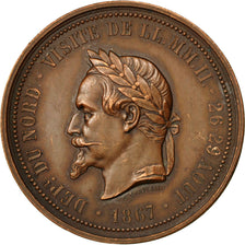 Frankreich, Medal, Visite de Napoleon III à la Chambre de Commerce de Lille