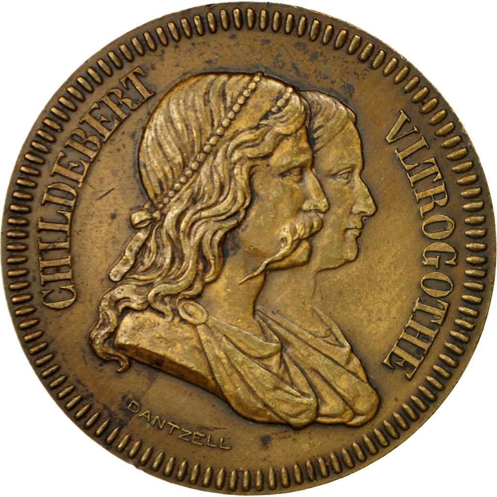 Francia, Medal, Childebert , Administration des Hopitaux de Lyon, Undated