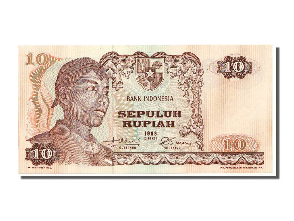 Indonesia, 10 Rupiah, 1968, UNC(65-70), EEL028956