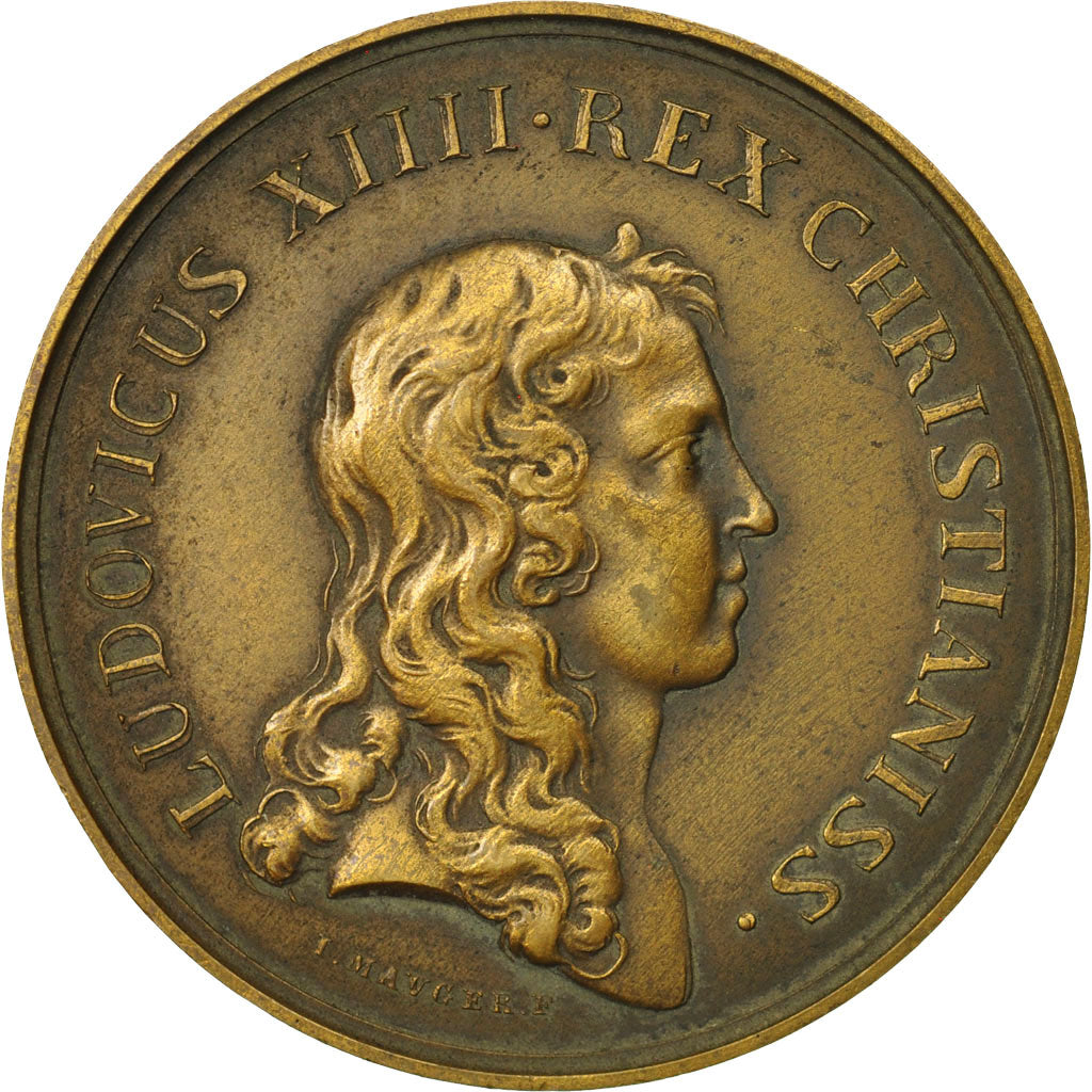France, Medal, Ludovicus XIIII , Rex Christianiss, 1649, Mauger, SPL, Bronze
