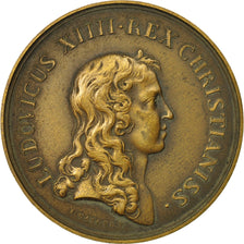 France, Medal, Ludovicus XIIII , Rex Christianiss, 1649, Mauger, SPL, Bronze